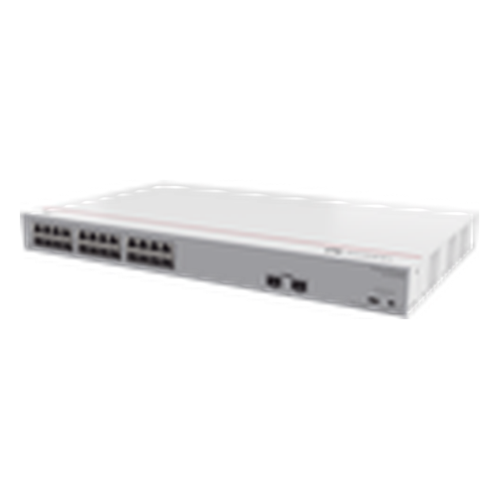 Switch Gigabit No Administrable PoE / 24 puertos 10 / 100 / 1000 Mbps (PoE) / 2 Puertos SFP Uplink / 124W