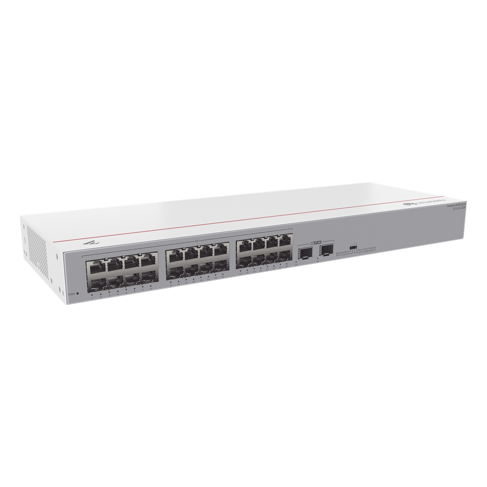 Switch no administrable 24 puertos, Gigabit, 2 puertos SFP
