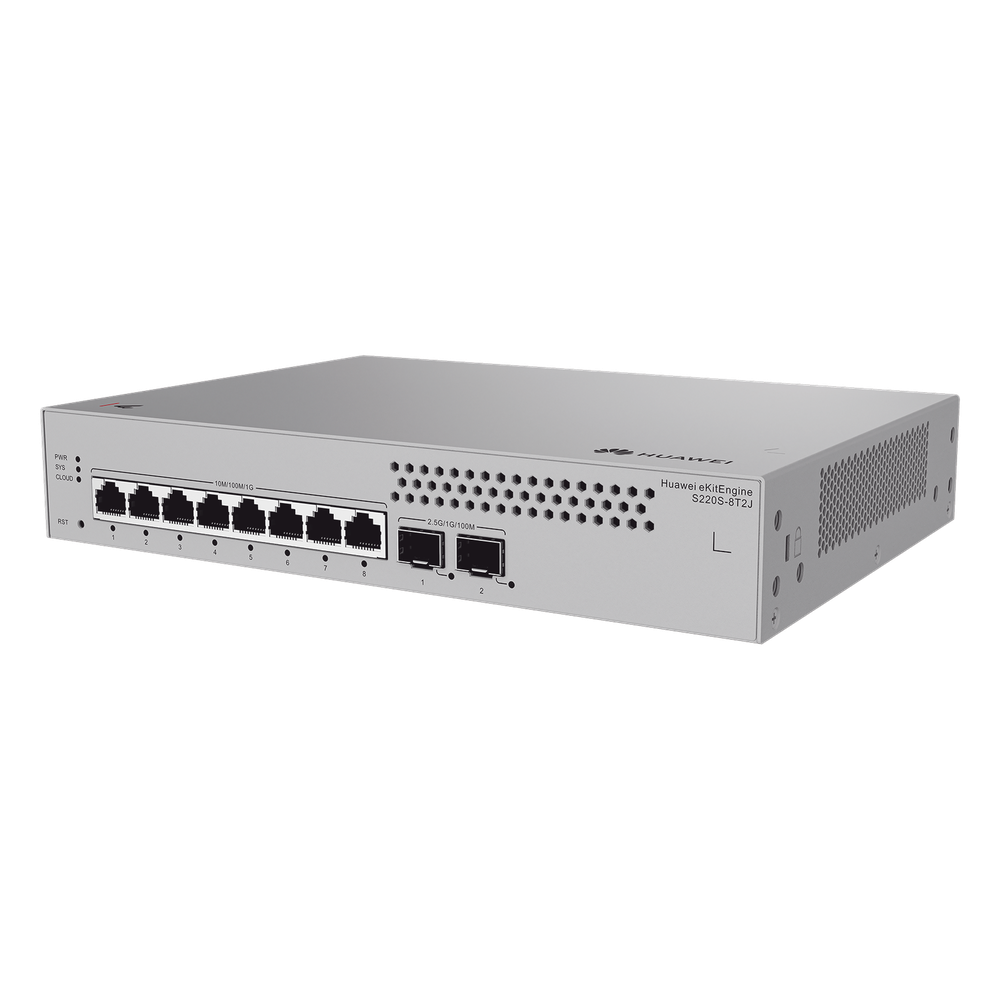 Switch administrable 8 puertos, Gigabit, capa 2, 2 puertos SFP
