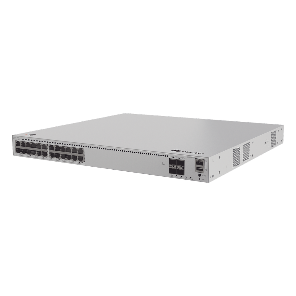 Switch de Distribución / Core Gigabit Administrable PoE Capa 3 / 24 puertos 1000 / 2.5Gbps (PoE) / 4 Puertos 10GE SFP+ Uplink / ERPS / Rutas Estáticas / iStack / PoE Perpetuo / 400W / Administración Nube Gratis