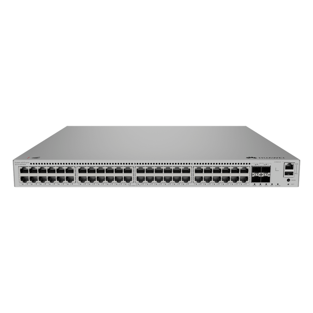 Switch administrable 48 puertos, PoE+, capa 3, 4 SFP+, 360 W