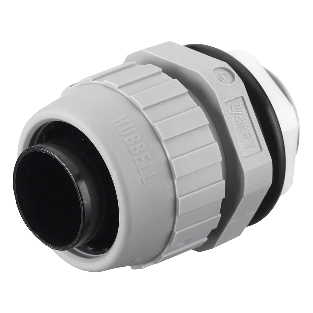 Conector Recto de Nylon de 3 / 4" para Tubería Liquidtight Polytuff