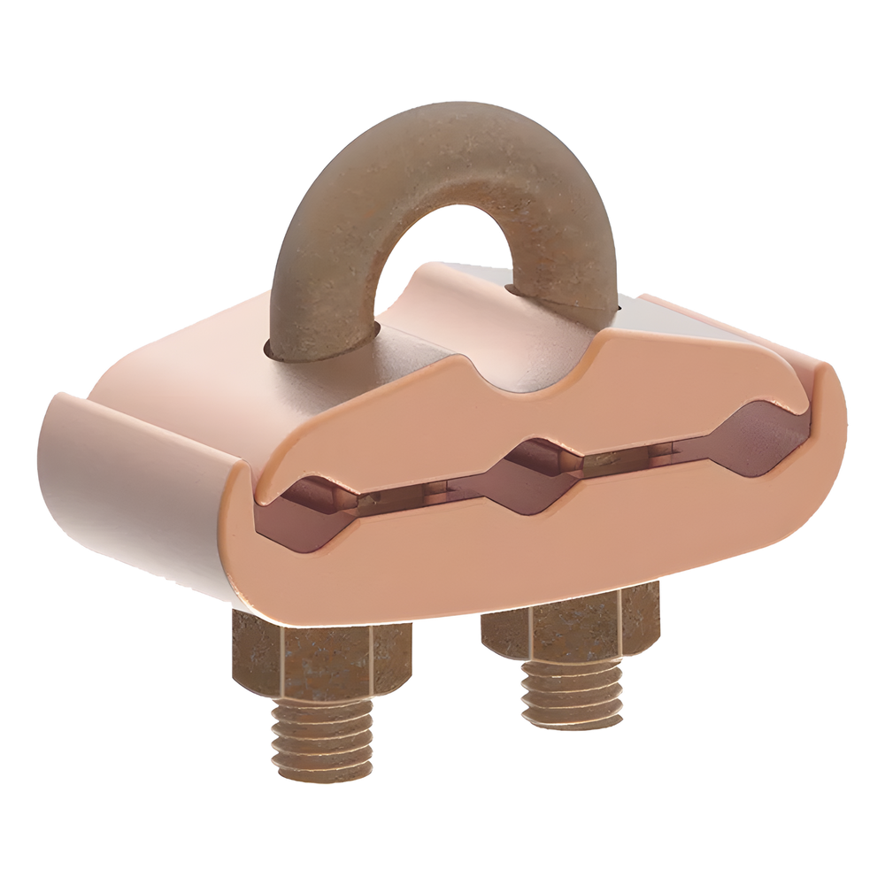Conector Mecánico para 3 Cables para Calibre 2 / 0 AWG - 250 KCMIL a Tubería de 3 / 8" o Varilla 5 / 8" - 3 / 4"