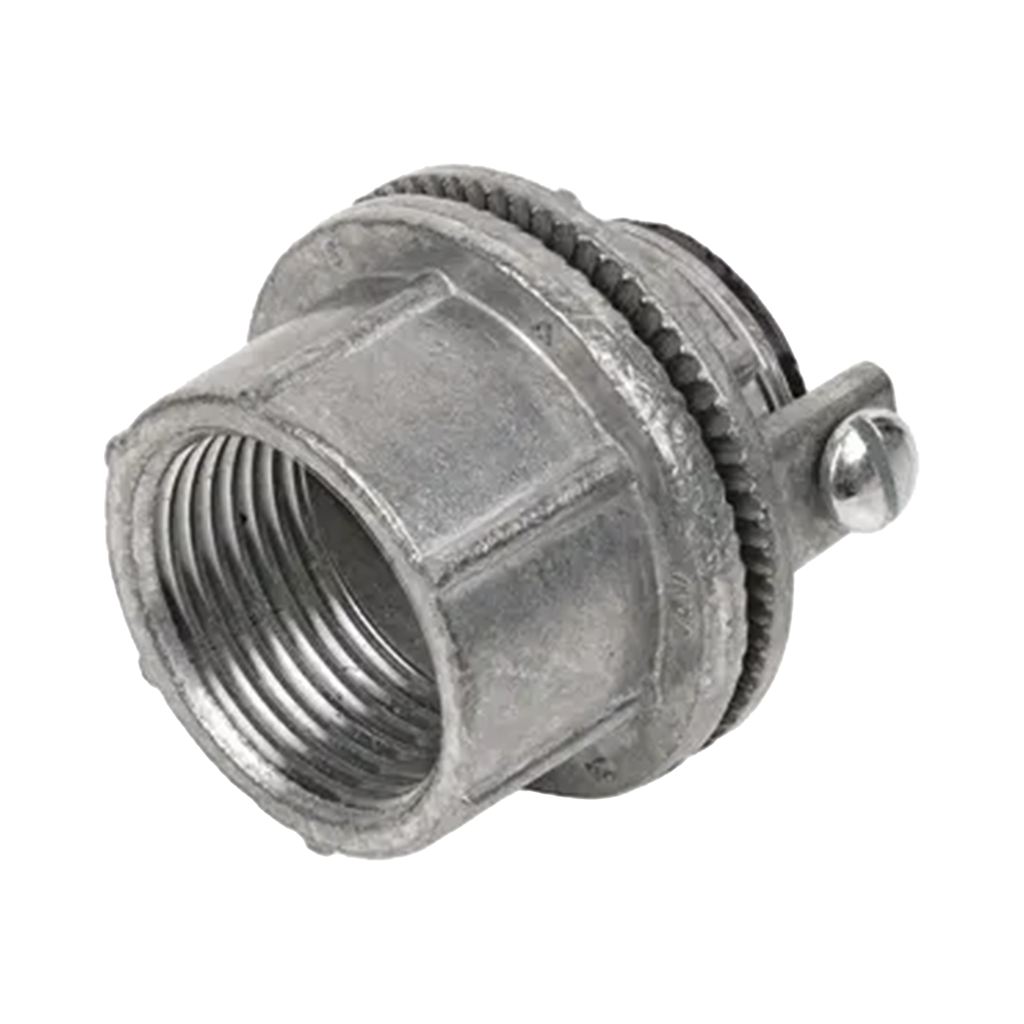 Conector Myers de Zinc 2" con Tornillo para Puesta a Tierra