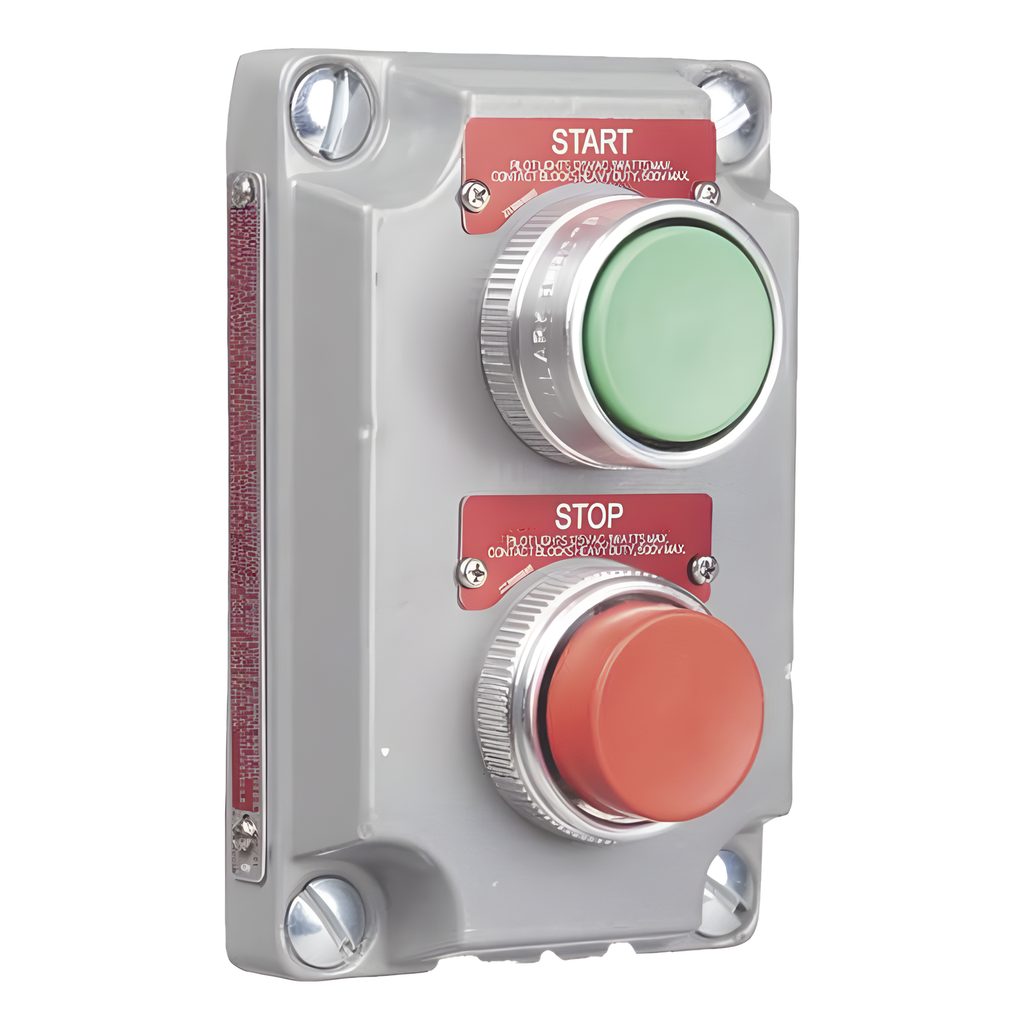 Cubierta para Estación de Control con 2 Botones Pulsadores