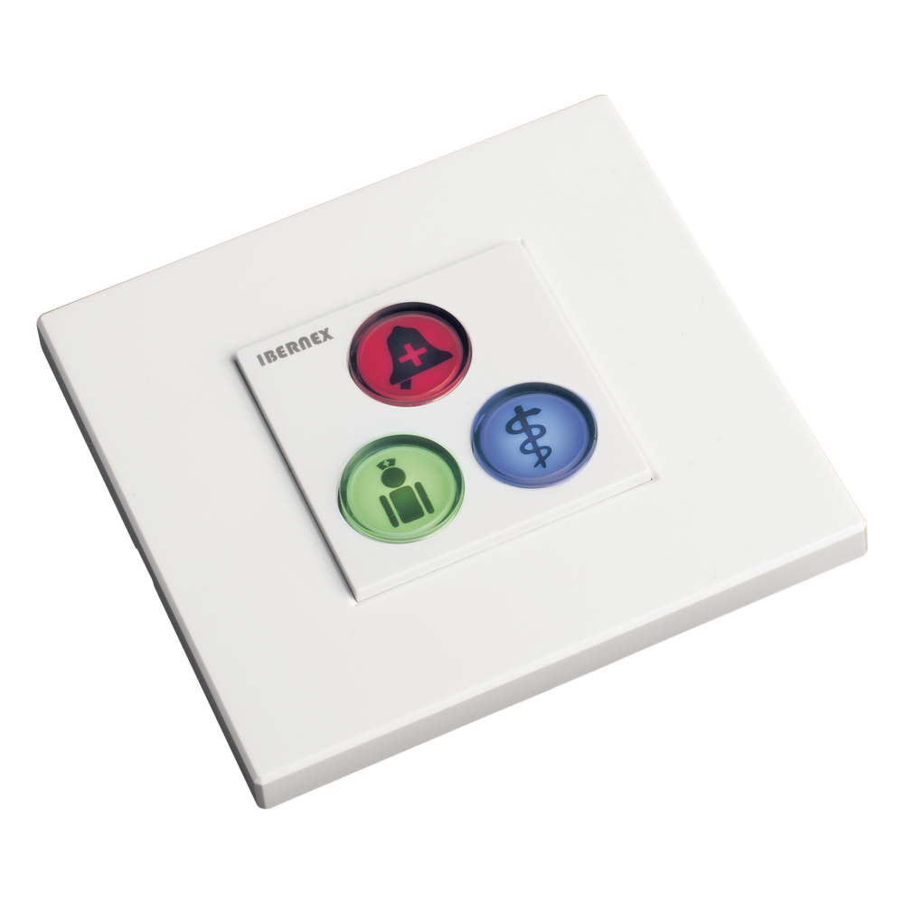 Modulo de 3 Botones iluminados con Lector RFID 125 KHz azul