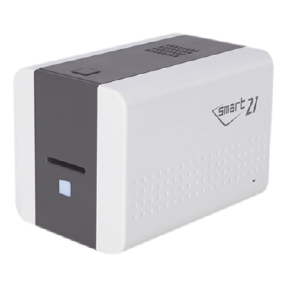 [SMART21SK] Impresora de Tarjetas Semi- automática SMART21 / Ingreso de Tarjetas Manual / Incluye Ribbon, Software y 100 Tarjetas PVC
