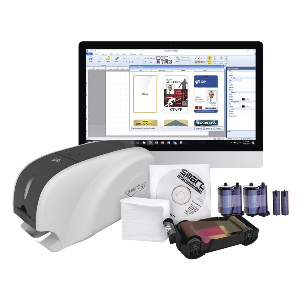 Kit Impresora de tarjetas PVC