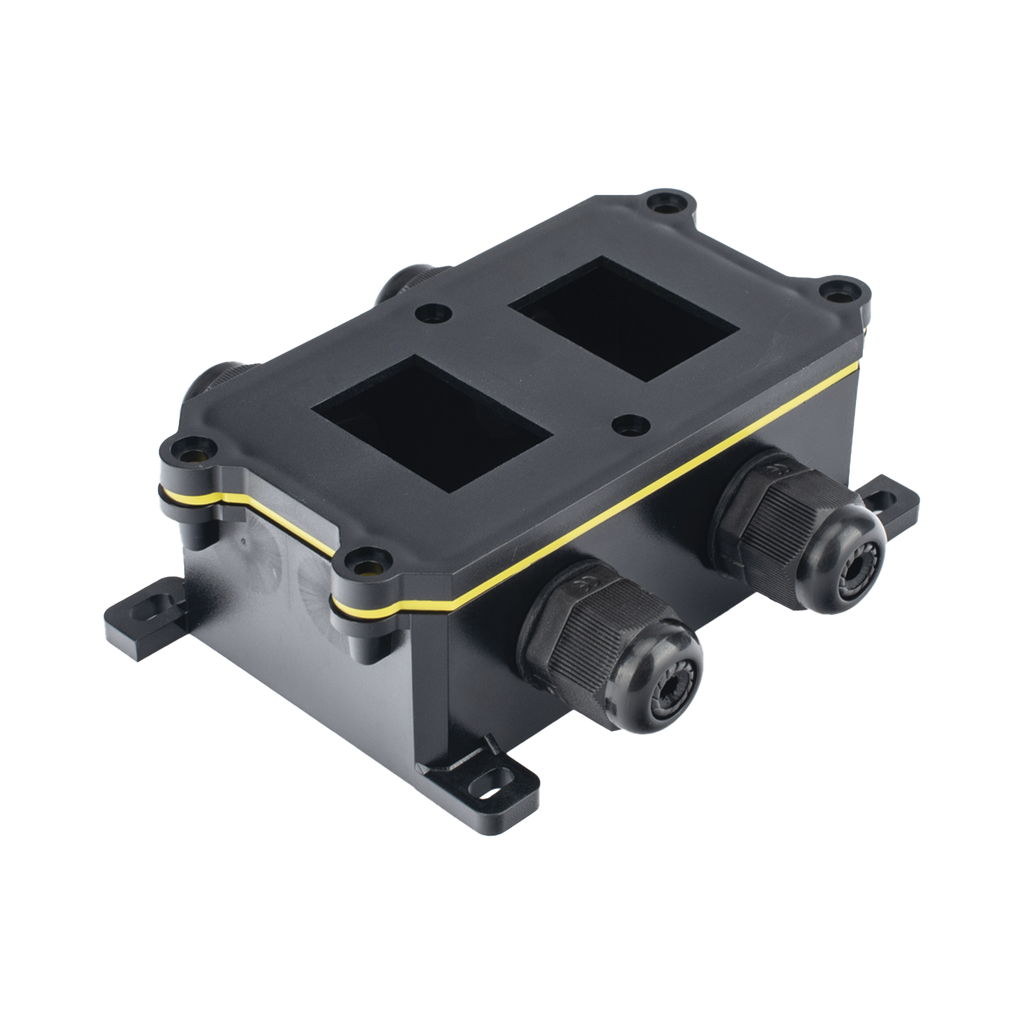 [AP-BOXWB2-4T] Caja de Plástico ABS / PA66 para Interruptores AccessPRO / Compatible con los Interruptores APB-0 Series / IP65 / 4 Puertos de Conexión