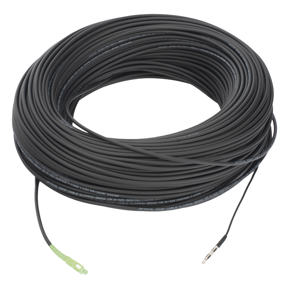 Bobina de fibra óptica 150 m, monomodo