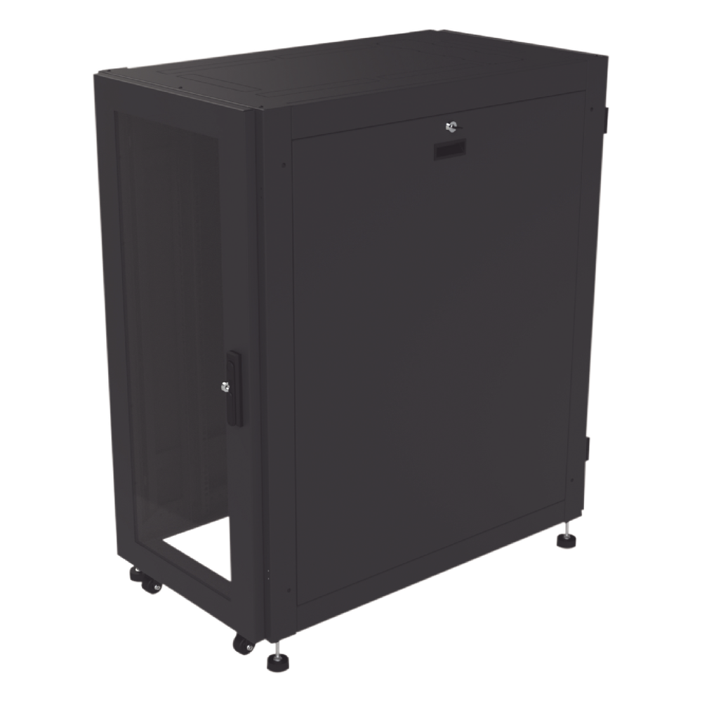 [LP-60100-24U-R2] Gabinete Profesional para Telecomunicaciones de 24UR, 600 mm de Ancho x 1000 mm de Profundidad, Se envía el Gabinete Armado