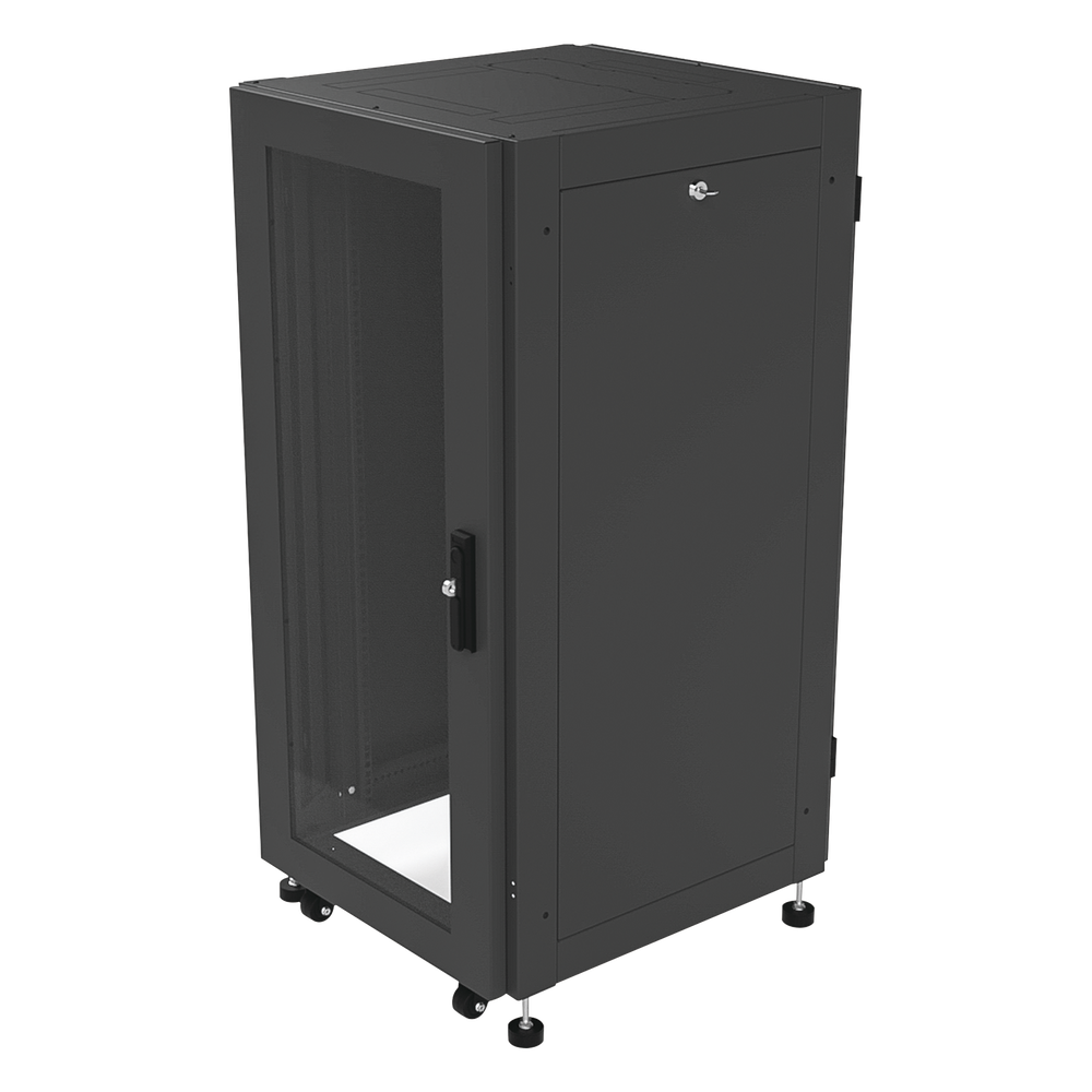 [LP-6060-24U-R2] Gabinete Profesional para Telecomunicaciones de 19in, Instalación a Piso, 24UR, 600 mm Profundidad, Se envía el Gabinete Armado