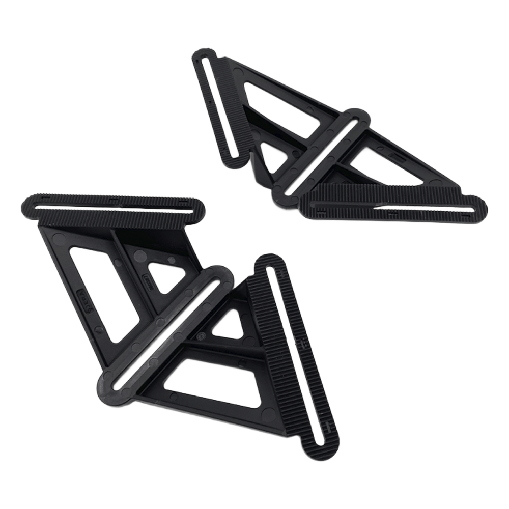Brackets para montaje de Caja de Empalme a Raqueta LP-CSS (2