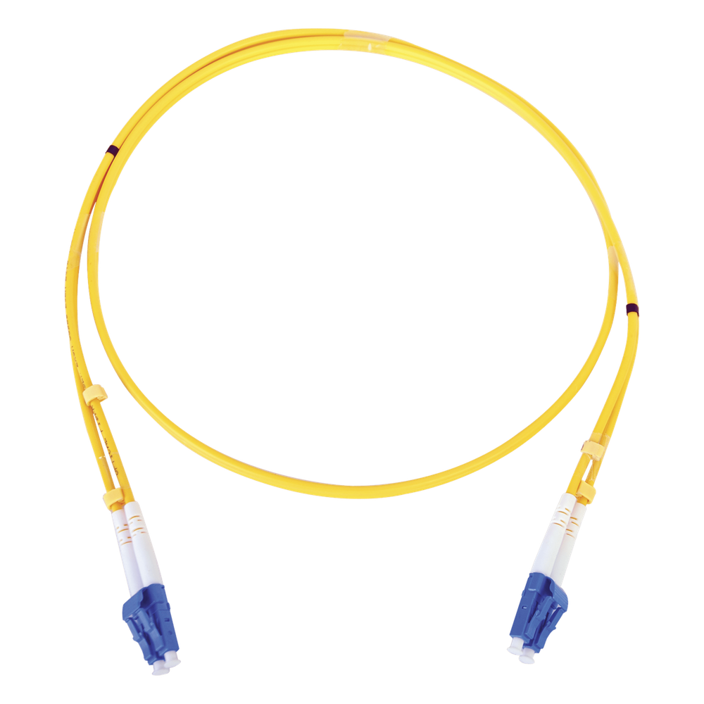 Jumper de fibra óptica monomodo, dúplex, 1 m