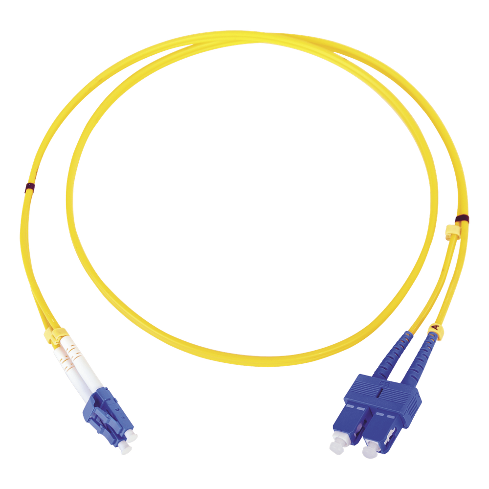 [LP-FO-6060B] Jumper de Fibra Óptica Monomodo LC / SC Duplex de 1 Metro (3.28 Pies)