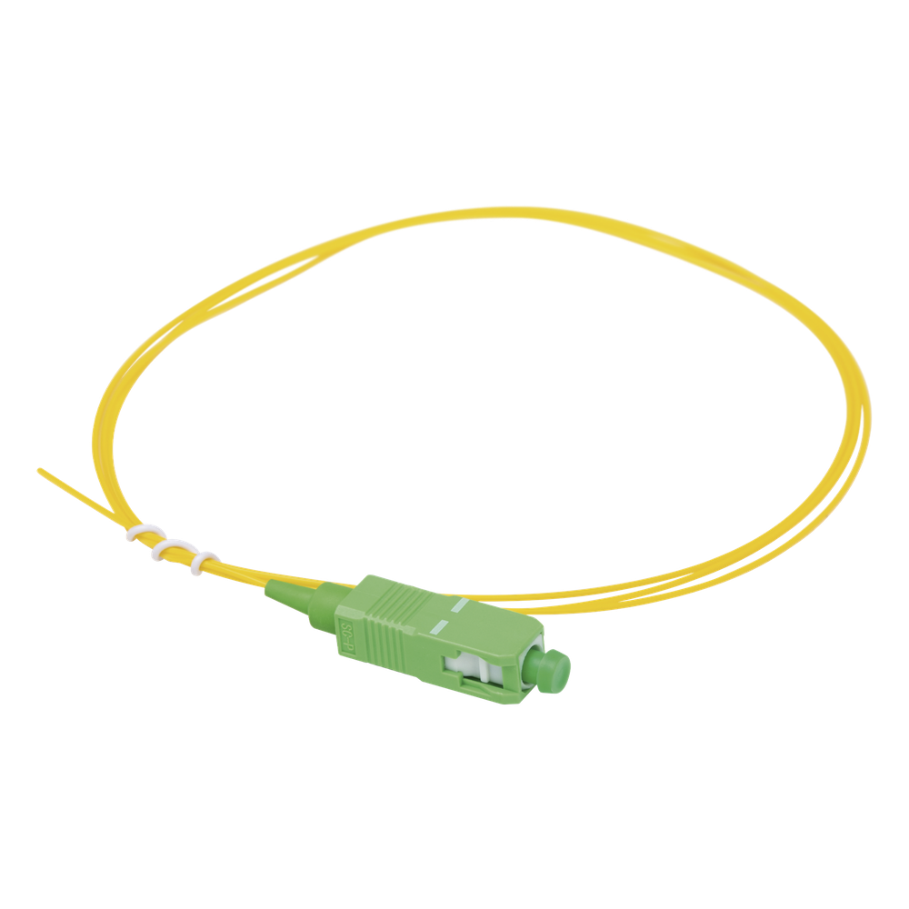 Pigtail de Fibra Óptica Monomodo SC / APC, Simplex de 1 Metro (3.28 Pies)