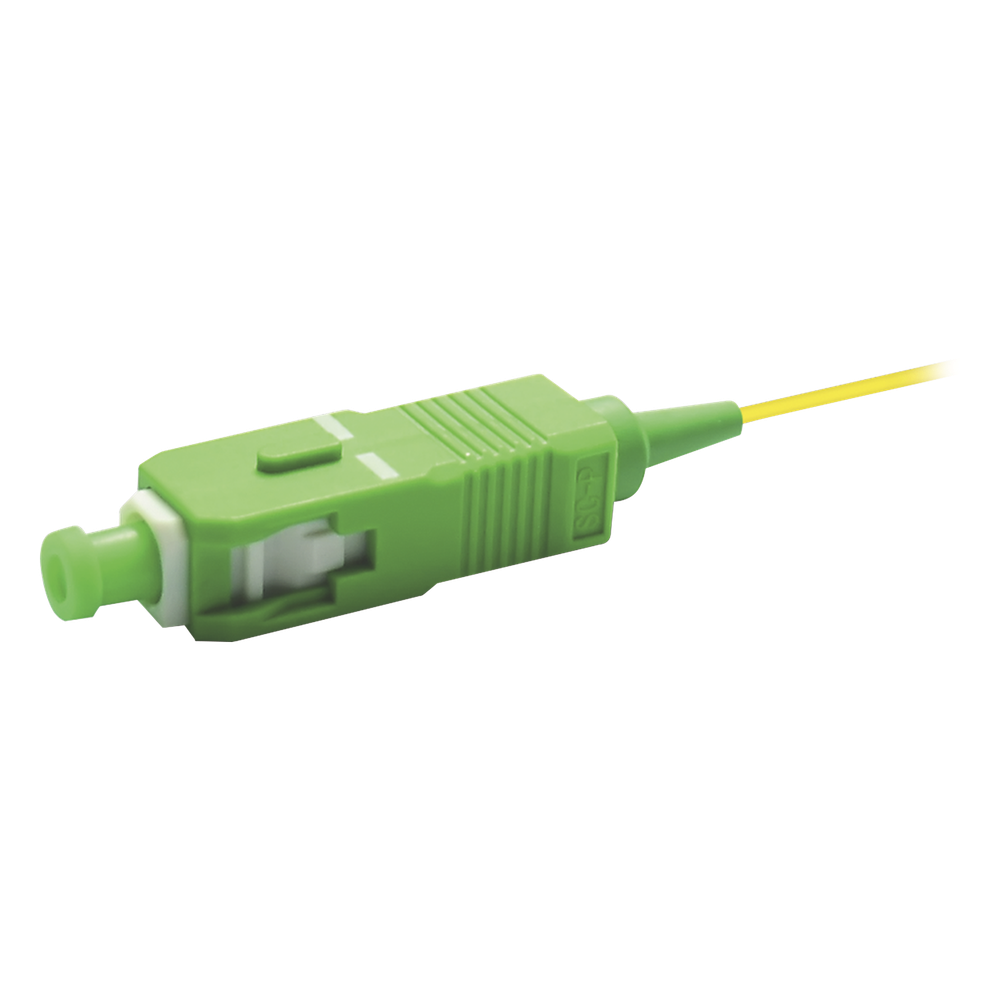Pigtail de Fibra Óptica Monomodo SC / APC, Simplex de 2 Metros (6.56 Pies)