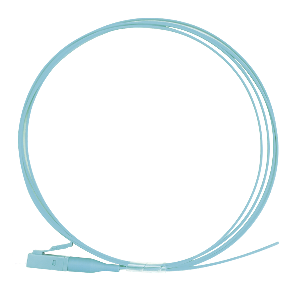 [LP-FOM3-LC-01] Pigtail de Fibra Óptica Simplex LC, PVC, OM3 50 / 125, Aqua, 1 Metro (3.28 Pies)