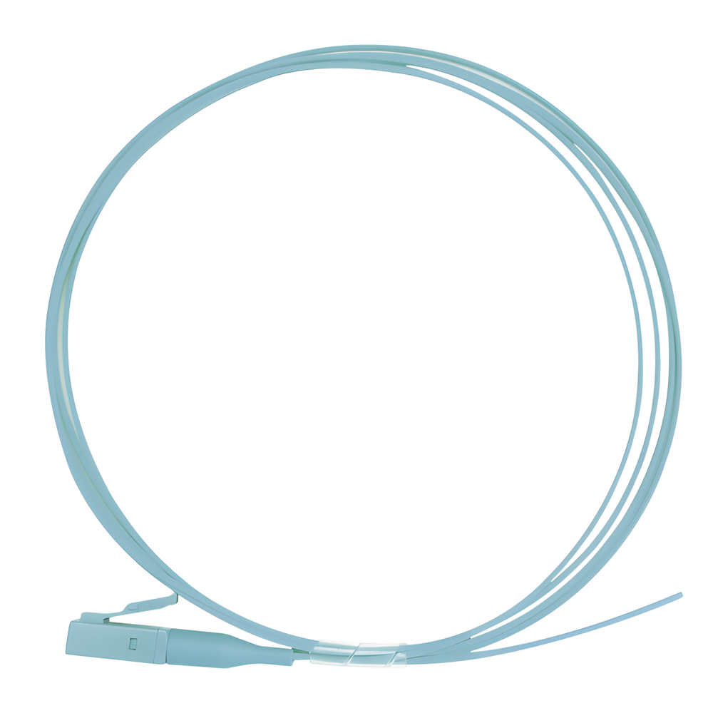 [LP-FOM4-LC-01] Pigtail de Fibra Óptica Simplex LC, PVC, OM4 50 / 125, Aqua, 1 Metro (3.28 Pies)
