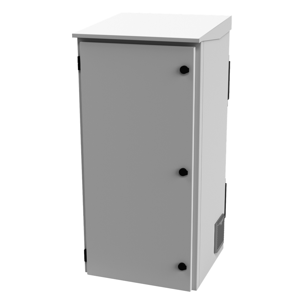 [LP-FORTE-24U-R3] Gabinete de Exterior con Rack de 19" de 24U con Ventiladores y Termostato, Se envía el Gabinete Armado (montaje a poste o torre se vende por separado)