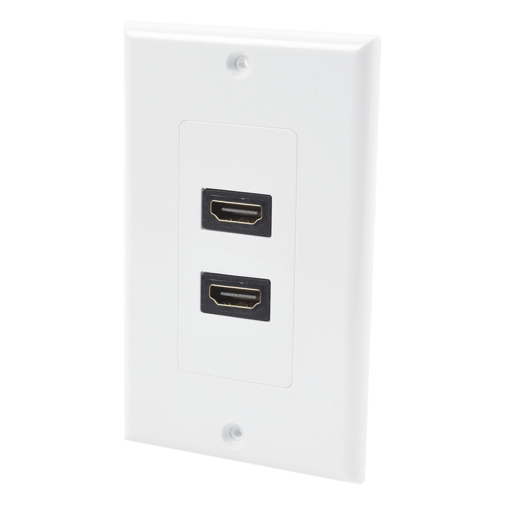 [LP-FP-091] Placa de Pared de 2 Puertos HDMI Hembra a Hembra