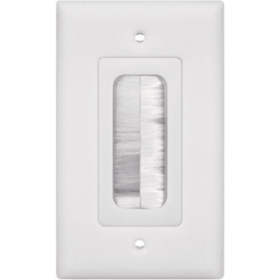 Placa de pared 1 puertos, blanco