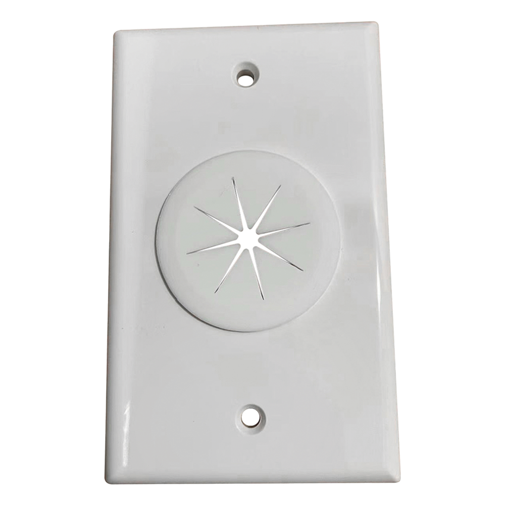 [LP-FP-GROM] Placa de Pared, con Orificio y Grommet, Ideal para Pasar Cables