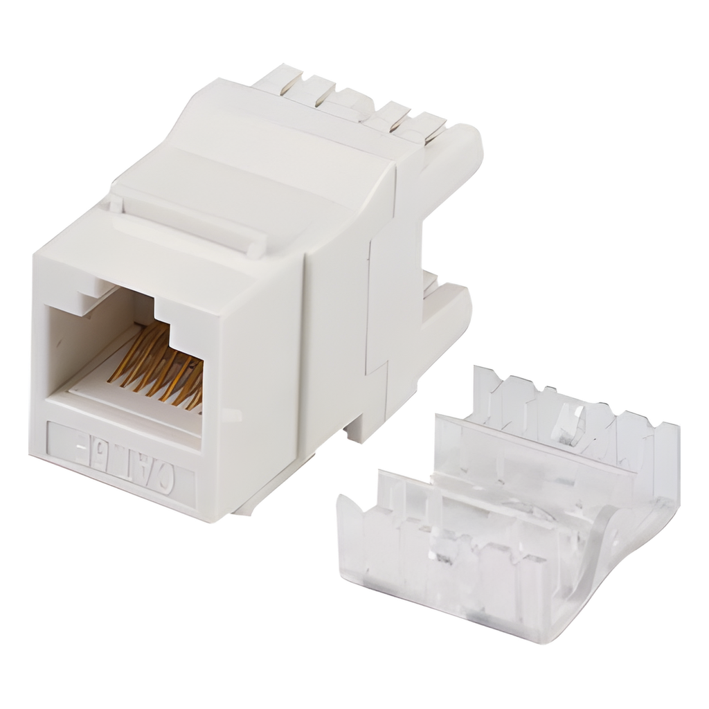 [LP-KJ-549-WH] Jack RJ45 keystone Cat5e, blanco