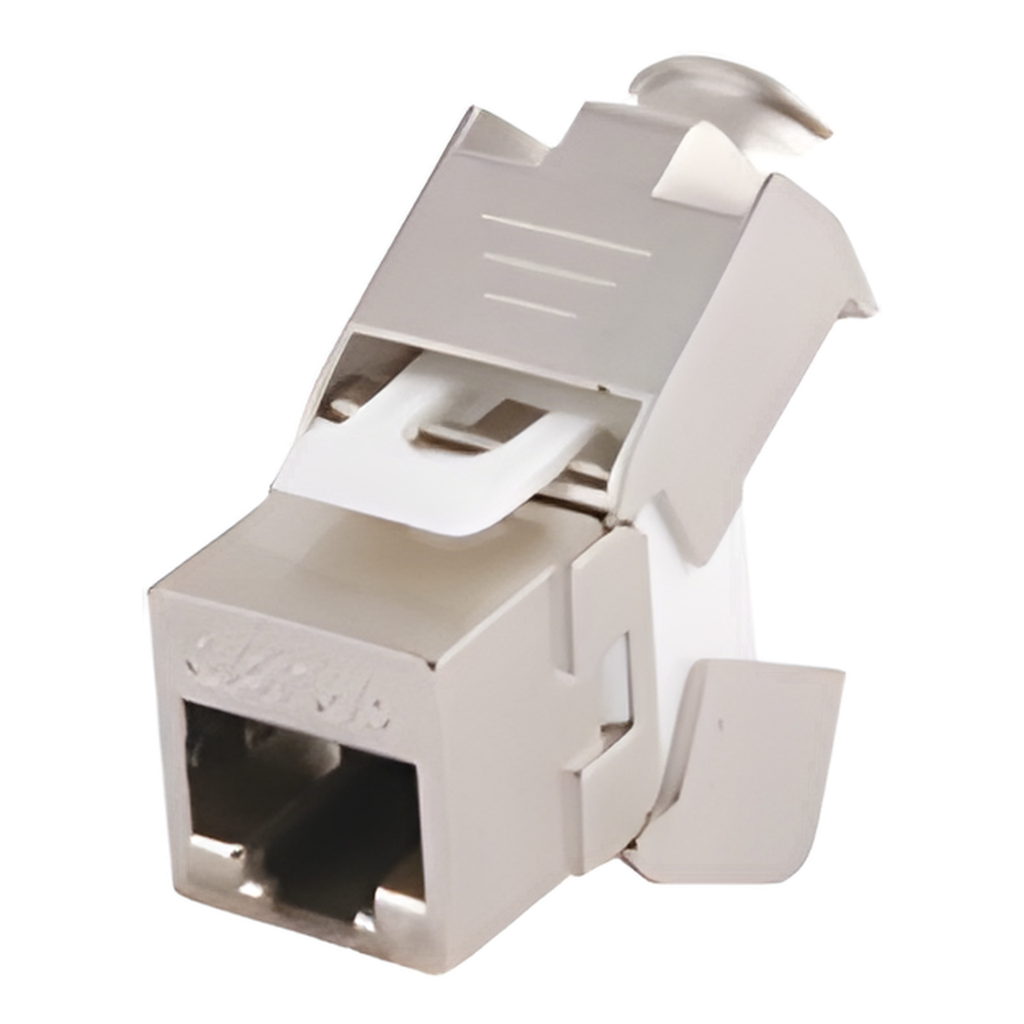 Jack RJ45 keystone Cat5e, blindado, sin herramienta