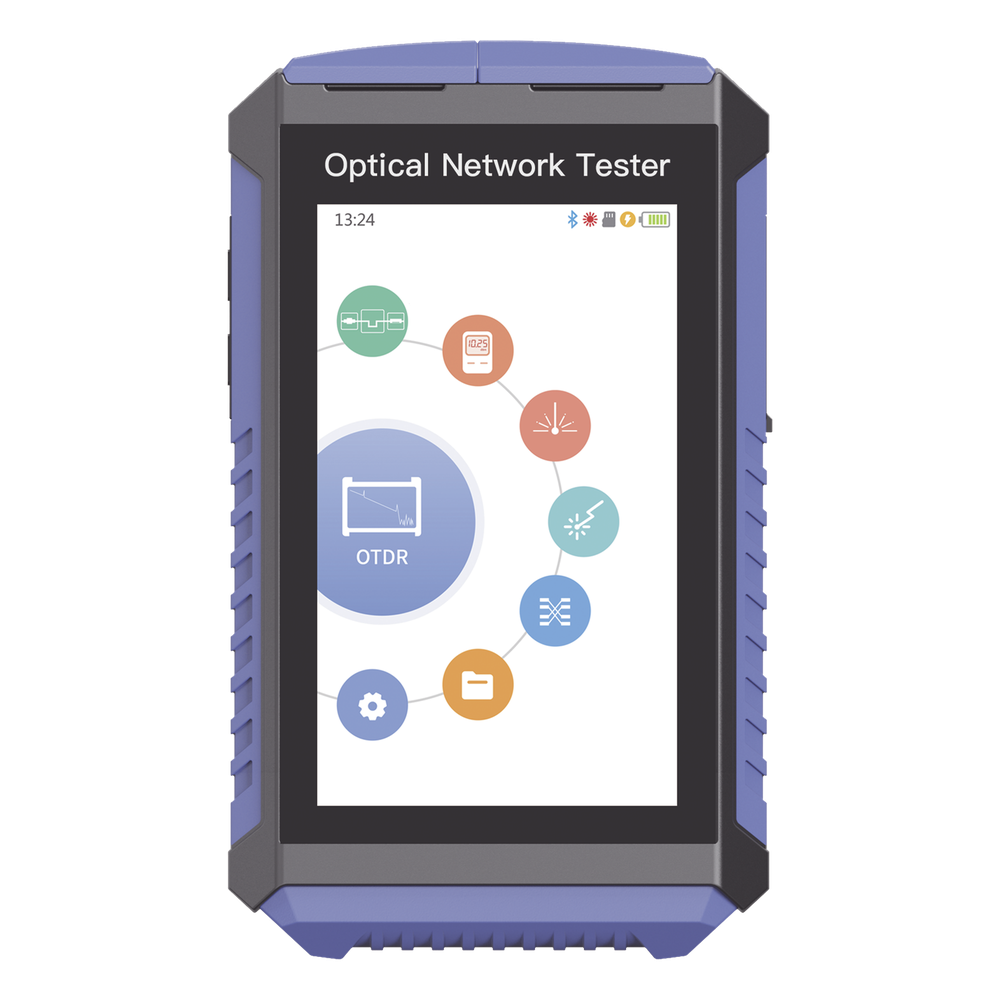 Mini OTDR Touch para Pruebas en Enlaces Fibra Óptica Activos