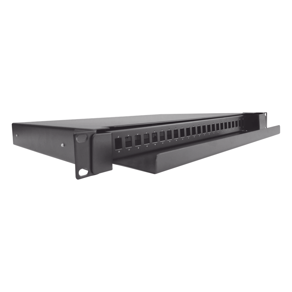 [LP-ODF-8002] Distribuidor de Fibra Óptica Deslizable, Vacío, 19 Pulgadas (48.26 cm), Acepta 24 Adaptadores LC Duplex o LC Simplex o 24 SC Simplex, 1U