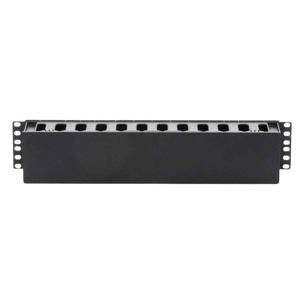 Organizador de cables horizontal 2U, 19"