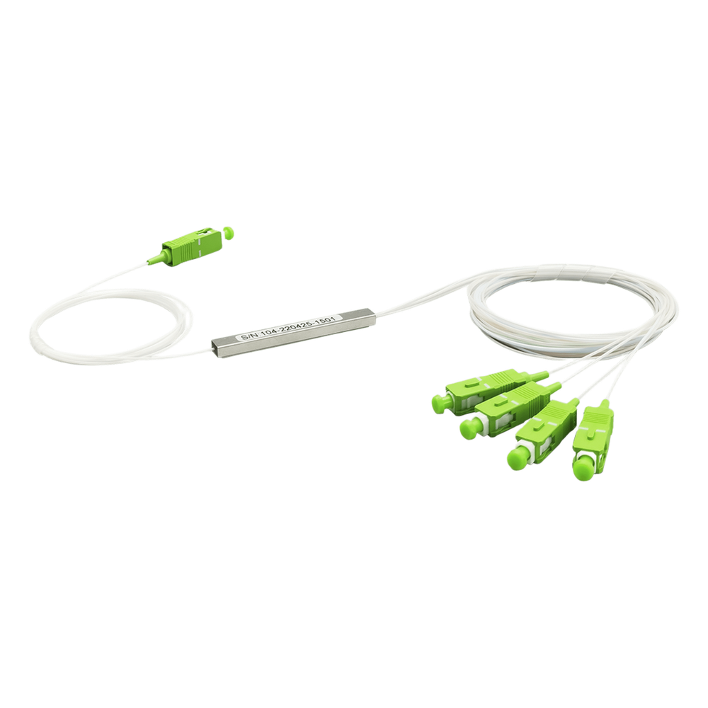 Splitter de fibra óptica 1x4, SC / APC