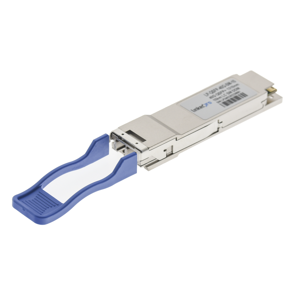 Transceptor QSFP+ 40 Gbps, monomodo, 10 km, 1310 nm, LC
