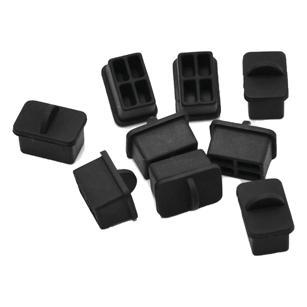 Bolsa con 25 piezas de Protectores Anti-Polvo para Puerto SFP negro