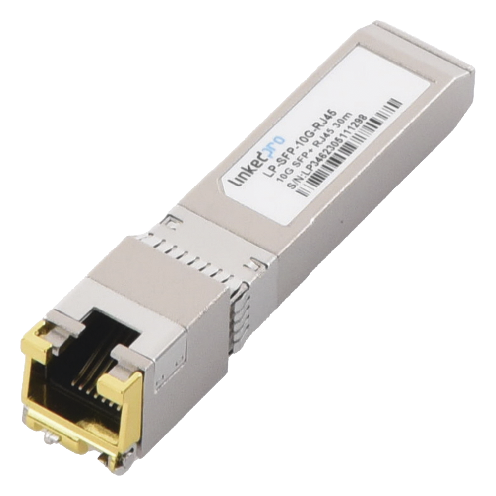 Transceptor SFP+ 10 Gbps, 30 m, RJ45