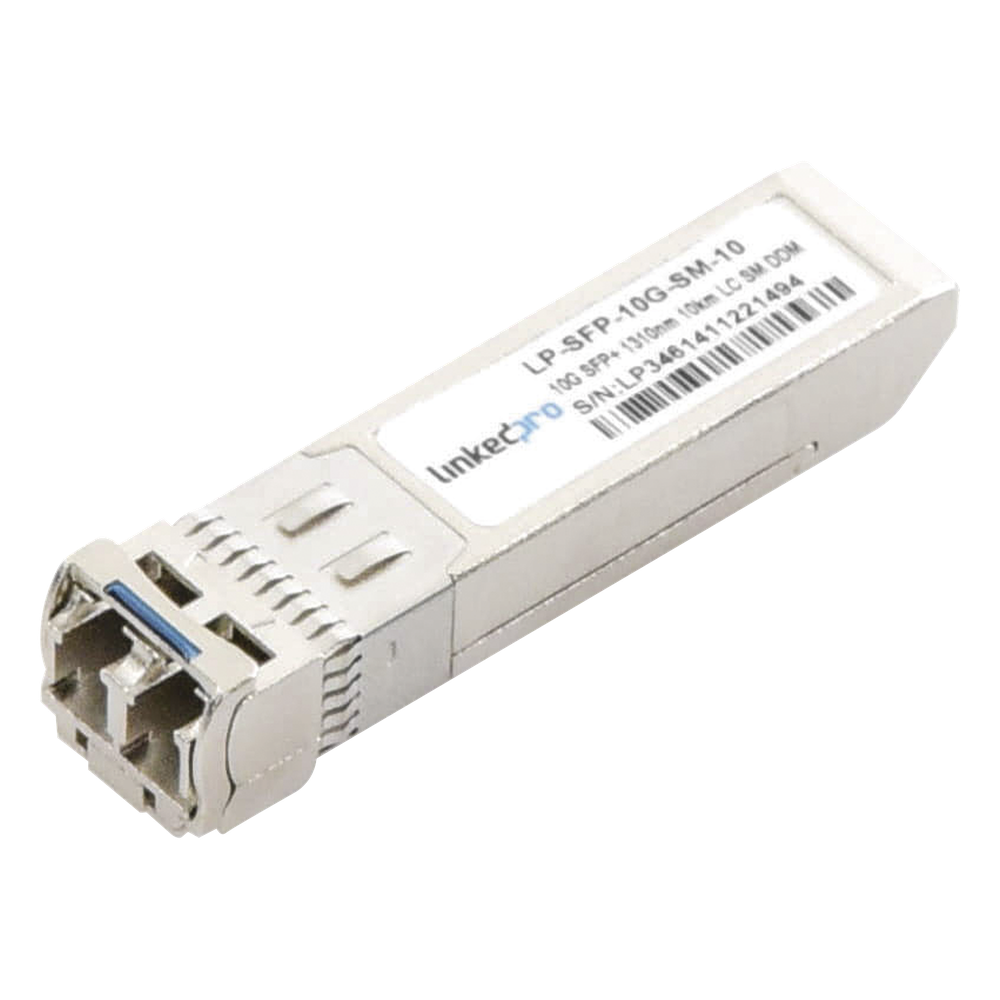 Transceptor SFP+ 10 Gbps, monomodo, 10 km, 1310 nm, LC