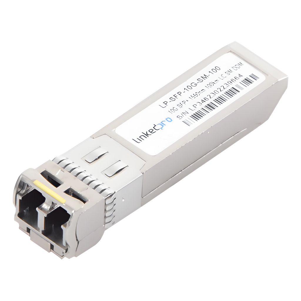 Transceptor Óptico SFP+ (Mini-Gbic) / Monomodo 1550 nm / 10 Gbps / 10GBASE-ZR / Conectores LC / UPC Dúplex / DDM / Hasta 100 km