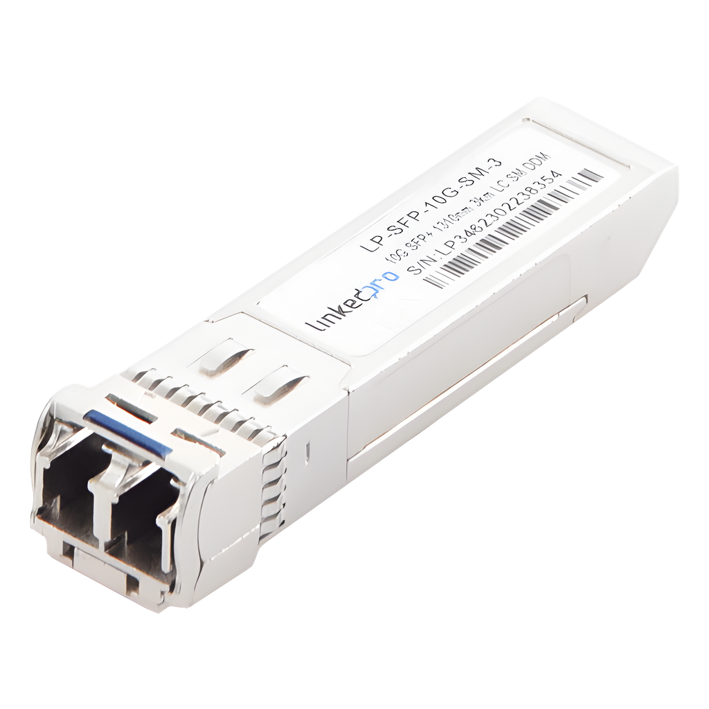 Transceptor SFP+ 10 Gbps, monomodo, 3 km, 1310 nm, LC