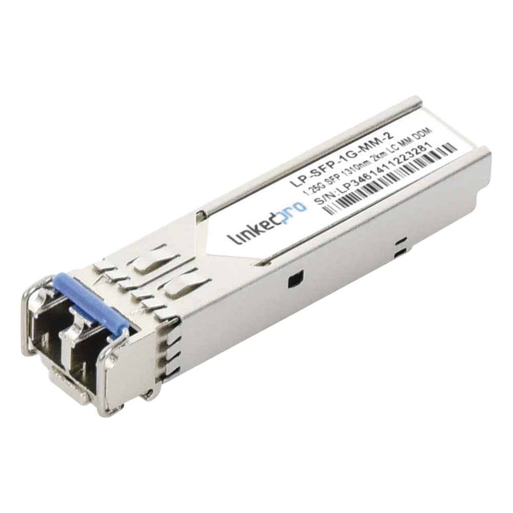Transceptor SFP 1.25 Gbps, multimodo, 2 km, 1310 nm, LC