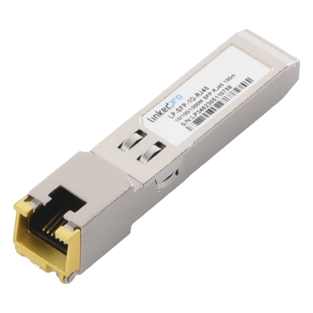 Transceptor SFP 1000 Mbps, 100 m, RJ45