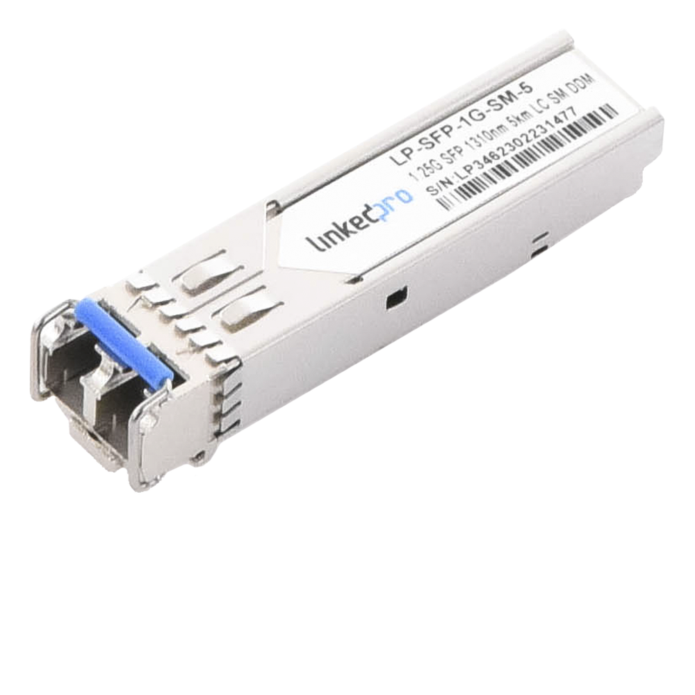 Transceptor SFP 1.25 Gbps, monomodo, 5 km, 1310 nm, LC