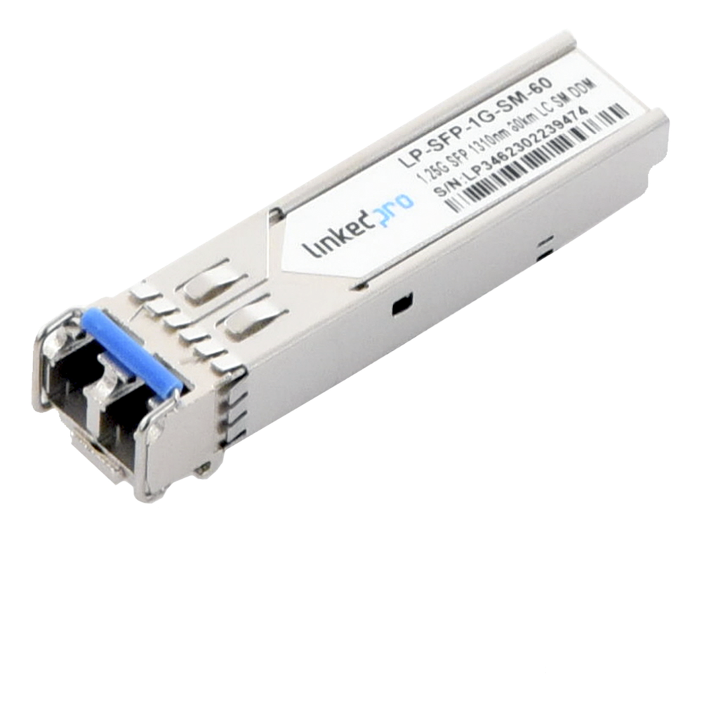 Transceptor SFP 1.25 Gbps, monomodo, 60 km, 1310 nm, LC