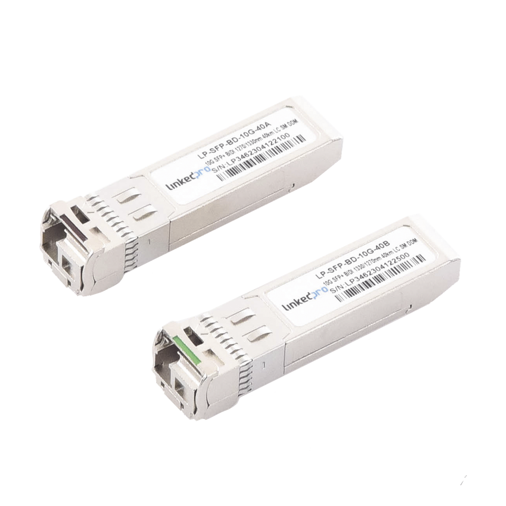 Transceptor SFP+ 10 Gbps, monomodo, 40 km, 1330 nm, LC