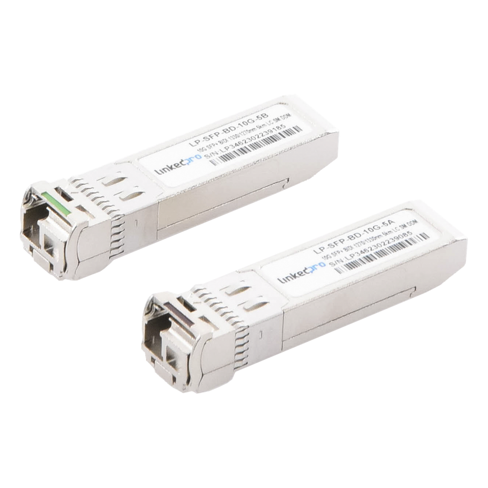 Transceptor SFP+ 10 Gbps, monomodo, 5 km, 1330 nm, LC