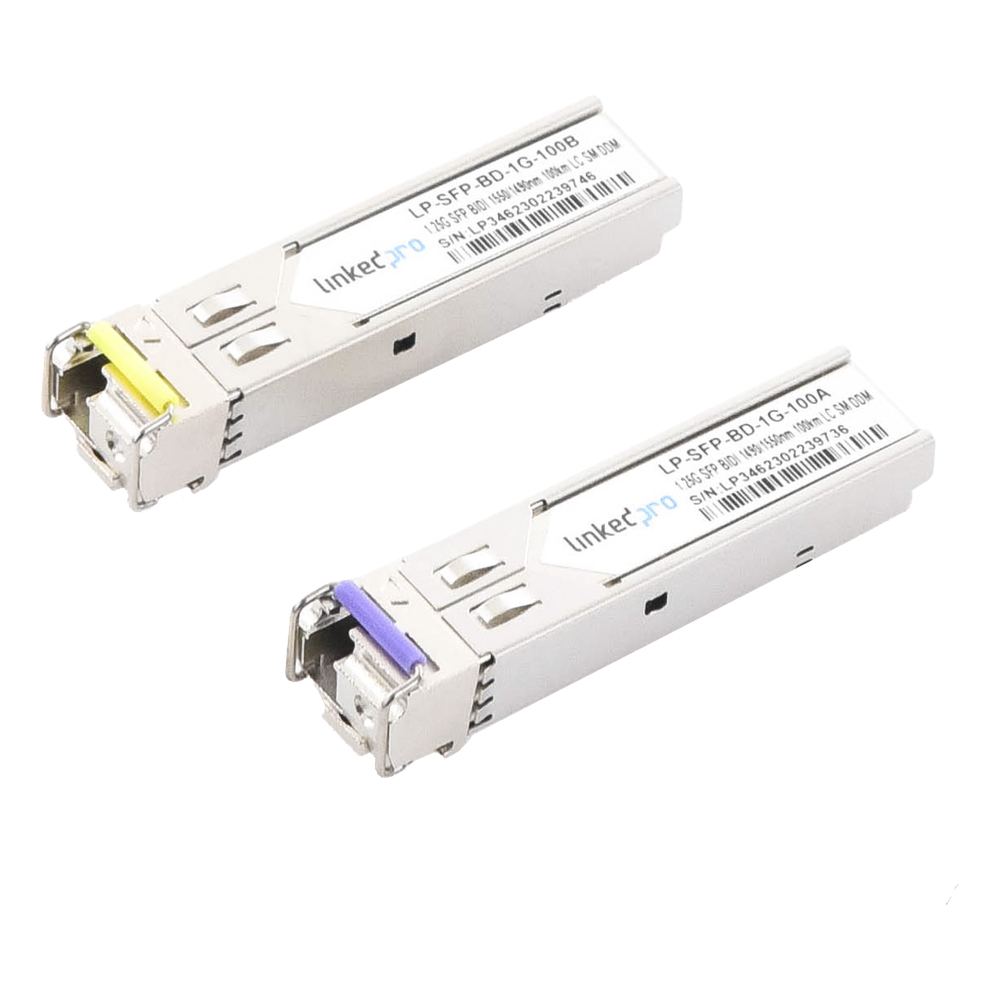 Transceptor SFP 1.25 Gbps, monomodo, 100 km, 1550 nm, LC