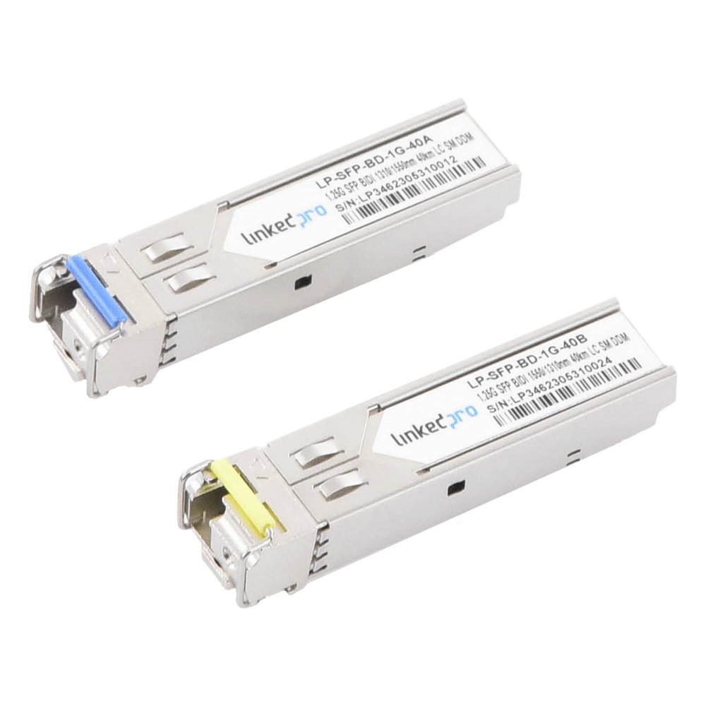Transceptor SFP 1.25 Gbps, monomodo, 40 km, 1550 nm, LC