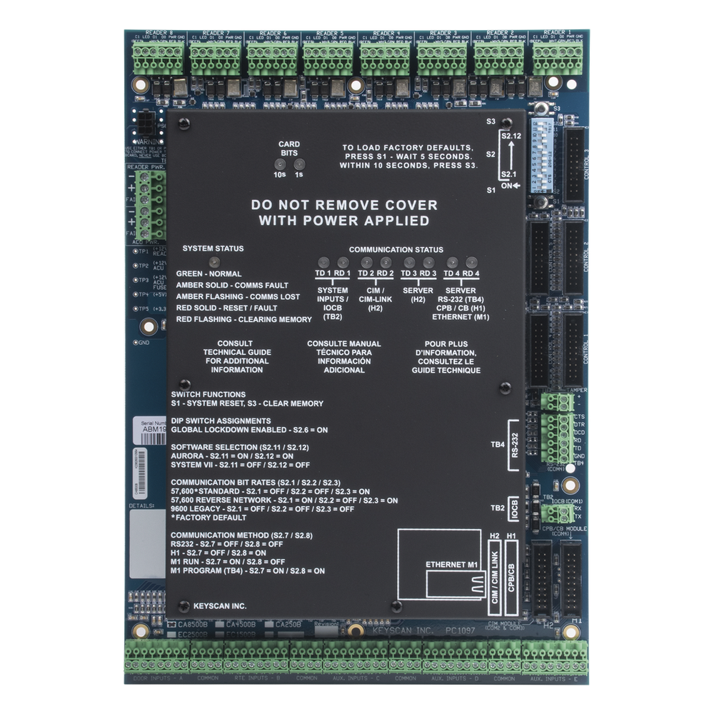 Tarjeta Principal del Controlador CA8500 / 8 Lectoras