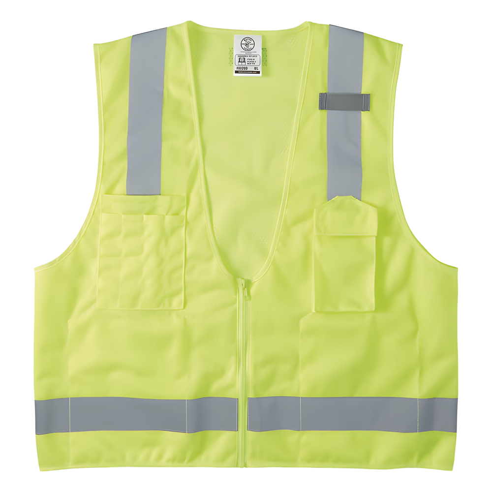 [60269] Chaleco de seguridad reflectante de alta visibilidad, mediano / grande. Con múltiples bolsillos de diferente capacidad
