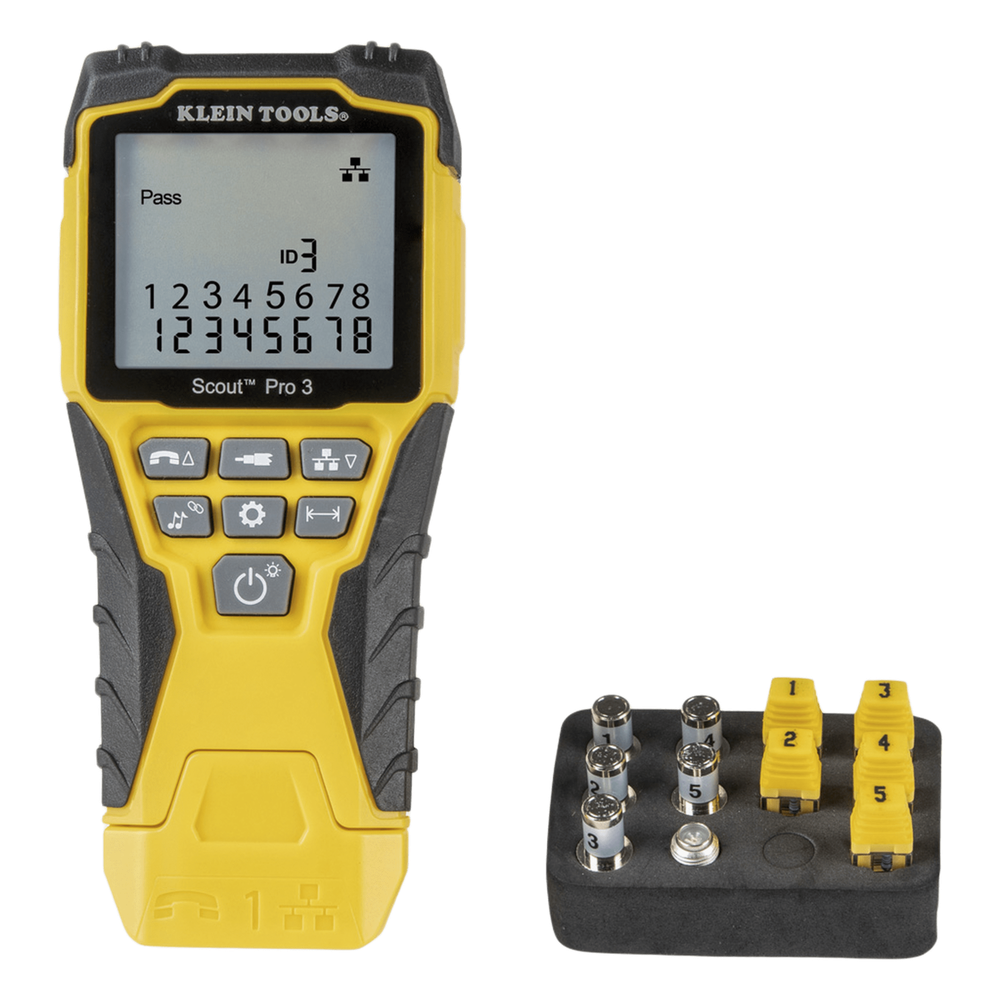 [VDV-501-851] Kit Scout™ Pro 3 Probador de Cables de Voz (RJ11 / 12), de Datos (RJ45) y de Video (Coaxial con conector F)